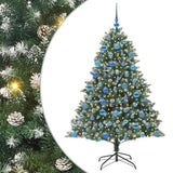 Vidaxl kunstkerstboom met 300 led groen 180 cm pvc en plastic en staal