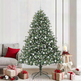 Vidaxl kunstkerstboom met 300 led groen 210 cm pvc en plastic en staal