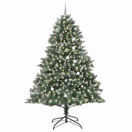 Vidaxl kunstkerstboom groen 240 cm pvc en plastic en staal