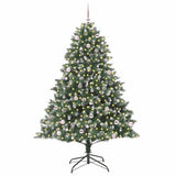 Vidaxl kunstkerstboom met 300 led groen 240 cm pvc en plastic en staal