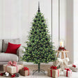Vidaxl artificial pre-lit kerstboom met ballenset groen 180 cm