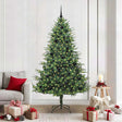 Vidaxl artificial pre-lit kerstboom met ballenset groen 210 cm