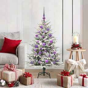 Vidaxl artificial pre-lit kerstboom met ballenset groen 120 cm