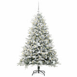 Vidaxl artificial pre-lit kerstboom met ballenset groen 150 cm