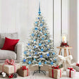 Vidaxl artificial pre-lit kerstboom met ballenset groen 150 cm