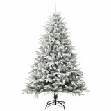 Vidaxl artificial pre-lit kerstboom met ballenset groen 210 cm