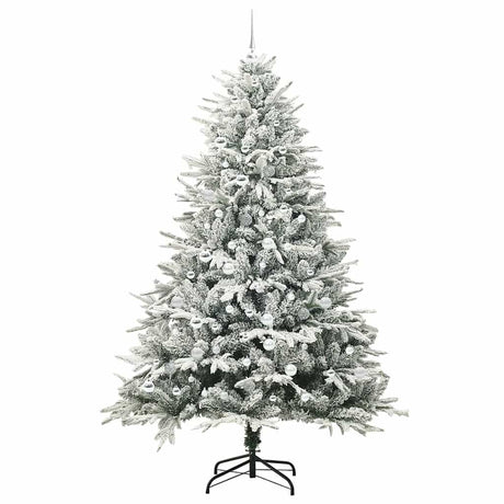 Vidaxl artificial pre-lit kerstboom met ballenset groen 210 cm
