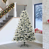 Vidaxl artificial pre-lit kerstboom met ballenset groen 240 cm