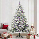 Vidaxl artificial pre-lit kerstboom met ballenset groen 240 cm
