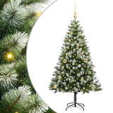 Vidaxl kunstmatige scharnierkerstboom met bedekte sneeuw 150 cm