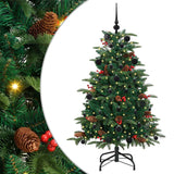 Vidaxl kunstkerstboom groen 150 cm pvc en metaal en plastic