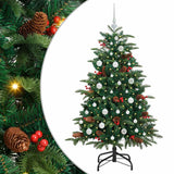 Vidaxl kunstkerstboom groen 150 cm pvc en metaal en plastic