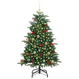 Vidaxl kunstkerstboom groen 150 cm pvc en metaal en plastic