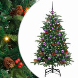 Vidaxl kunstkerstboom groen 150 cm pvc en metaal en plastic