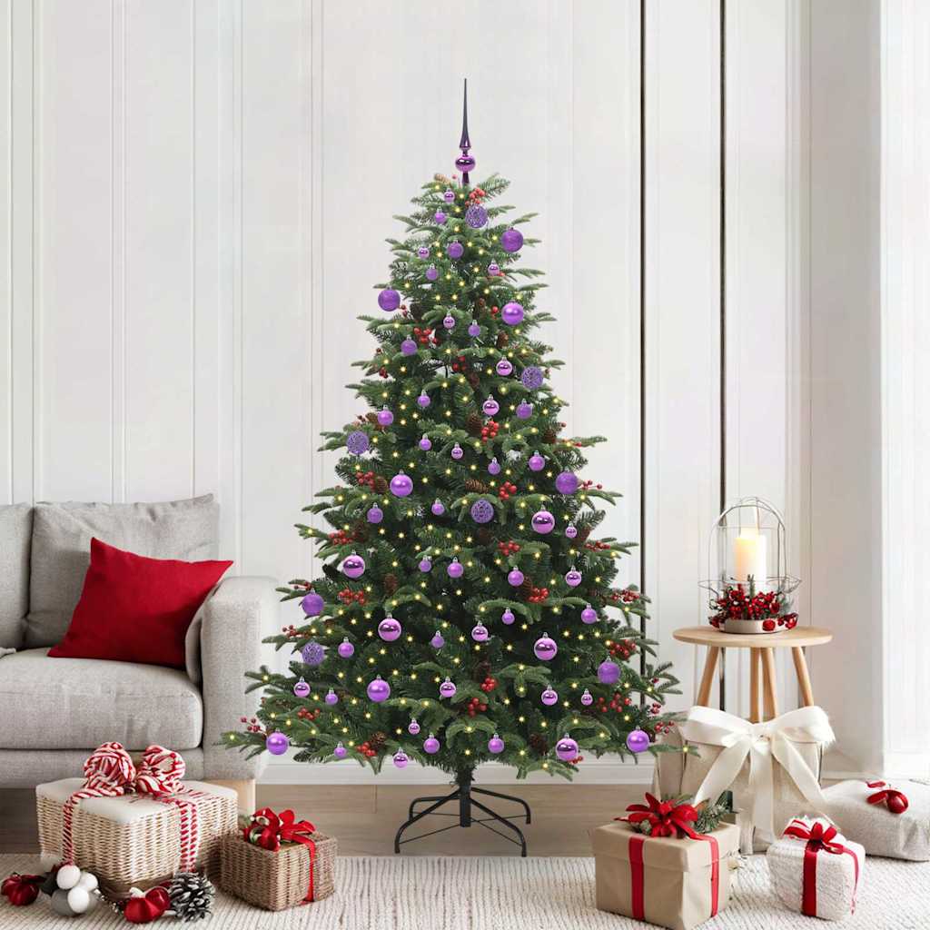 Vidaxl kunstkerstboom groen 180 cm pvc en metaal en plastic
