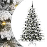 Vidaxl kunstmatige inklapbare kerstboom wit 180 cm pe en pvc