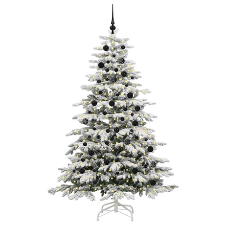 Vidaxl kunstmatige inklapbare kerstboom wit 210 cm pe en pvc