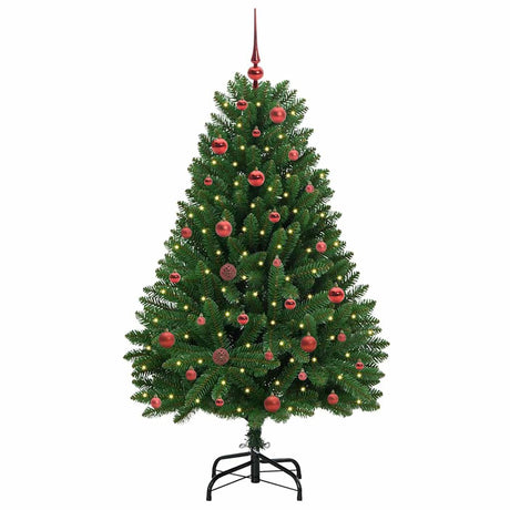 Vidaxl kunstkerstboom met 150 led groen 150 cm pvc en metaal