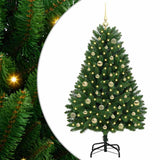 Vidaxl kunstkerstboom met 150 led groen 150 cm pvc en metaal