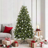 Vidaxl kunstkerstboom 180 cm 300 led's warmwit pvc en staal groen