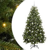 Vidaxl kunstkerstboom met 300 led groen 180 cm pvc en metaal