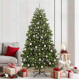 Vidaxl kunstkerstboom met 300 led groen 210 cm pvc en metaal