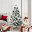 Vidaxl kunstkerstboom 150 cm 150 led's warmwit pvc en staal
