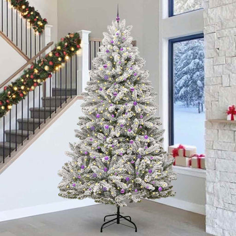 Vidaxl kunstkerstboom 300 cm 300 led's warmwit pvc en staal