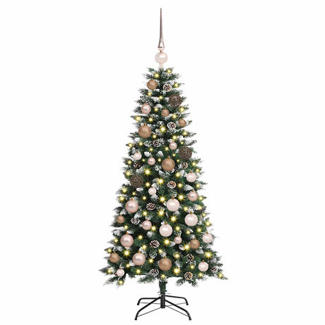 Vidaxl kunstkerstboom met 150 led groen 120 cm pvc en plastic en staal