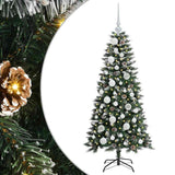 Vidaxl kunstkerstboom groen 120 cm pvc en plastic en staal