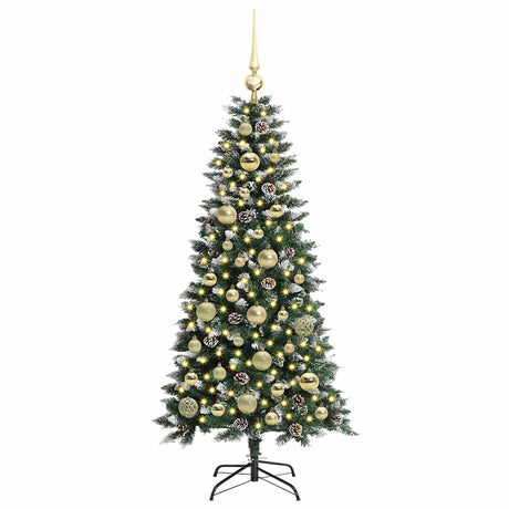 Vidaxl kunstkerstboom met 150 led groen 120 cm pvc en plastic en staal