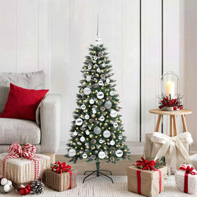 Vidaxl kunstkerstboom groen 120 cm pvc en plastic en staal