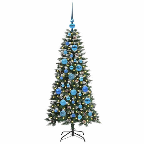 Vidaxl kunstkerstboom met 150 led groen 120 cm pvc en plastic en staal