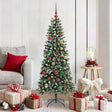 Vidaxl kunstkerstboom groen 150 cm pvc en plastic en staal