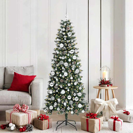 Vidaxl kunstkerstboom groen 180 cm pvc en plastic en staal