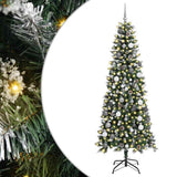 Vidaxl kunstkerstboom met 300 led groen 210 cm pvc en plastic en staal