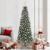 Vidaxl kunstkerstboom met 300 led groen 210 cm pvc en plastic en staal
