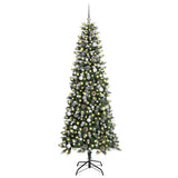 Vidaxl kunstkerstboom groen 240 cm pvc en plastic en staal