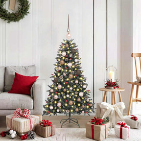 Vidaxl kunstkerstboom met 150 led groen 120 cm pvc en plastic en staal