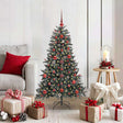 Vidaxl kunstkerstboom met 150 led groen 120 cm pvc en plastic en staal