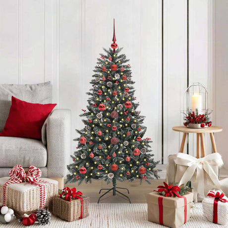 Vidaxl kunstkerstboom met 150 led groen 120 cm pvc en plastic en staal