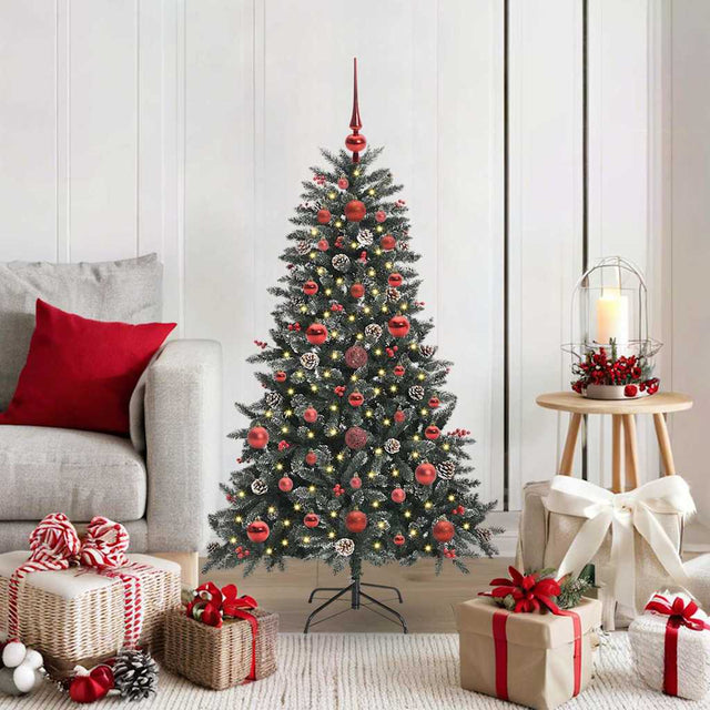 Vidaxl kunstkerstboom met 150 led groen 120 cm pvc en plastic en staal
