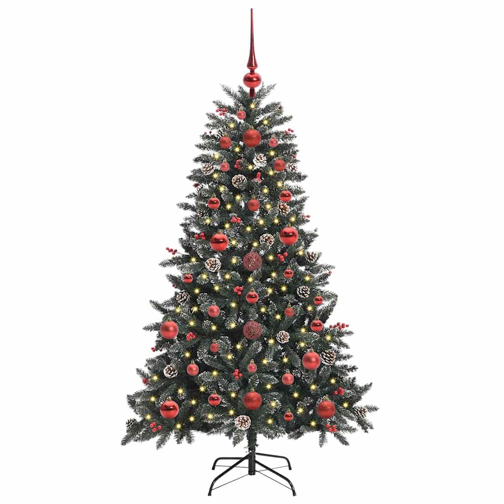 Vidaxl kunstkerstboom met 150 led groen 120 cm pvc en plastic en staal
