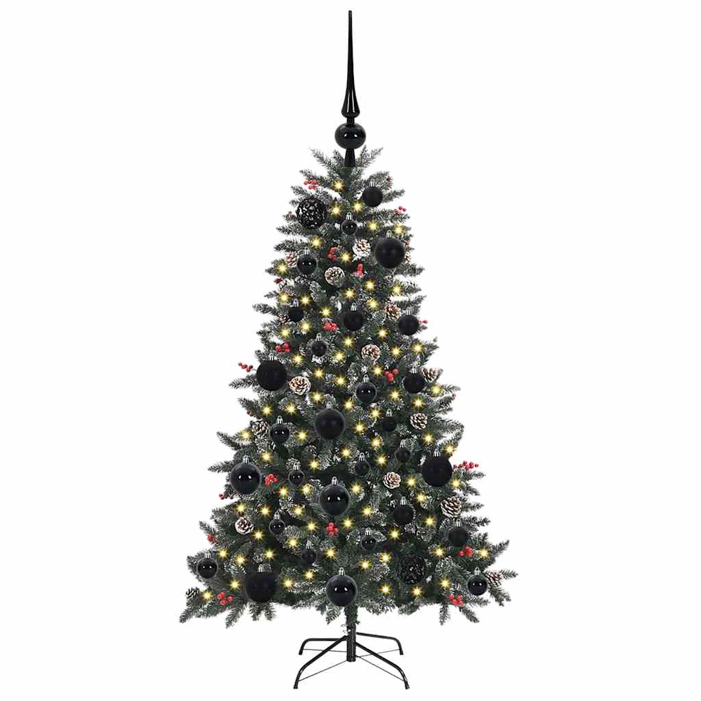 Vidaxl kunstkerstboom met 150 led groen 120 cm pvc en plastic en staal