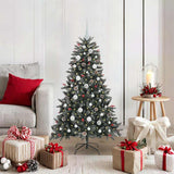 Vidaxl kunstkerstboom met 150 led groen 120 cm pvc en plastic en staal