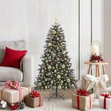 Vidaxl kunstkerstboom met 150 led groen 120 cm pvc en plastic en staal