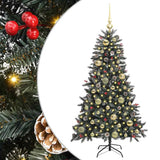 Vidaxl kunstkerstboom met 150 led groen 120 cm pvc en plastic en staal