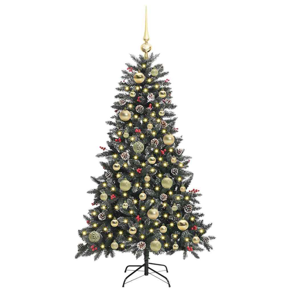 Vidaxl kunstkerstboom met 150 led groen 120 cm pvc en plastic en staal