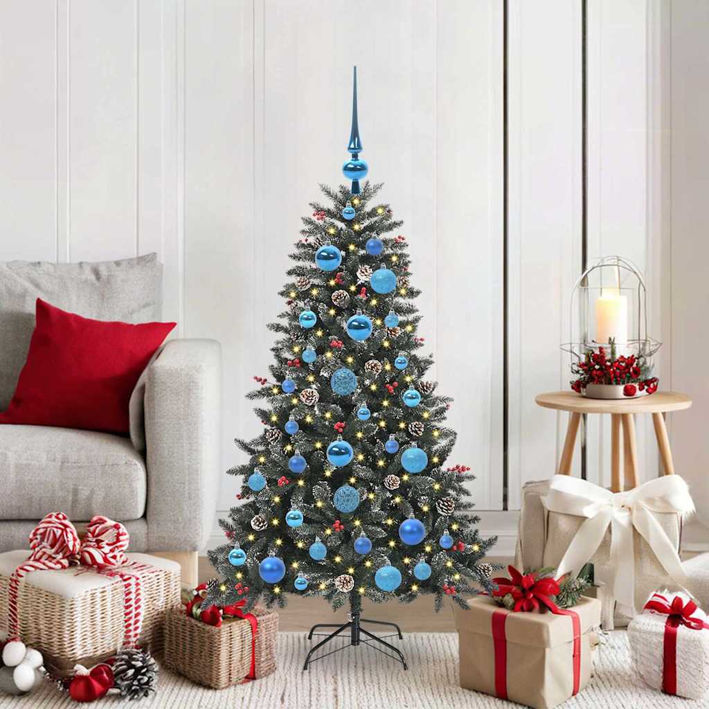 Vidaxl kunstkerstboom met 150 led groen 120 cm pvc en plastic en staal