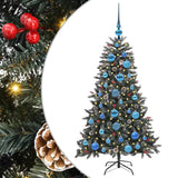 Vidaxl kunstkerstboom met 150 led groen 120 cm pvc en plastic en staal